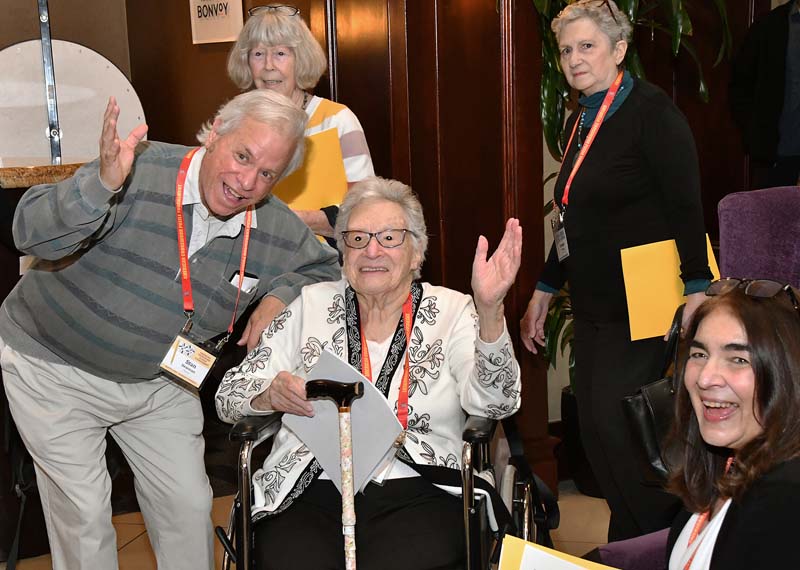 99 Year Old Miriam Raphael with Stanley Newman